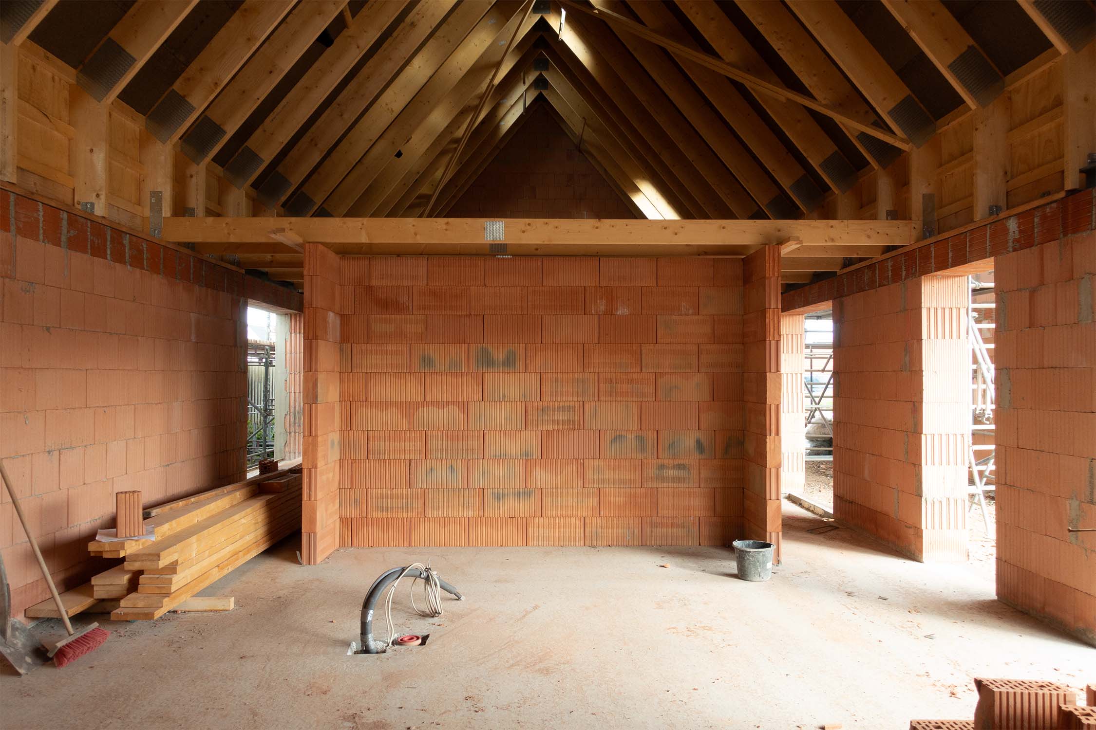 Huset under konstruktion